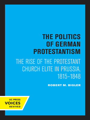 cover image of The Politics of German Protestantism